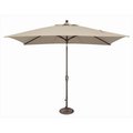 Simplyshade SimplyShade 6 x 10 ft. Rectangle Push Button Tilt Market Umbrella  Beige SSUM92-6X10RT00-D2422